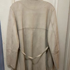 Faux suede coat